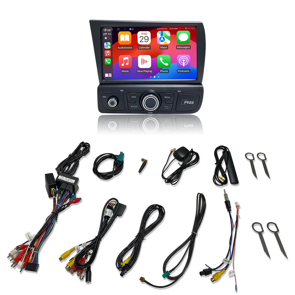 Audi R8 V8 V10 Gen1 2007-2015 New Android 13 Head Unit Touch Screen with CarPlay
