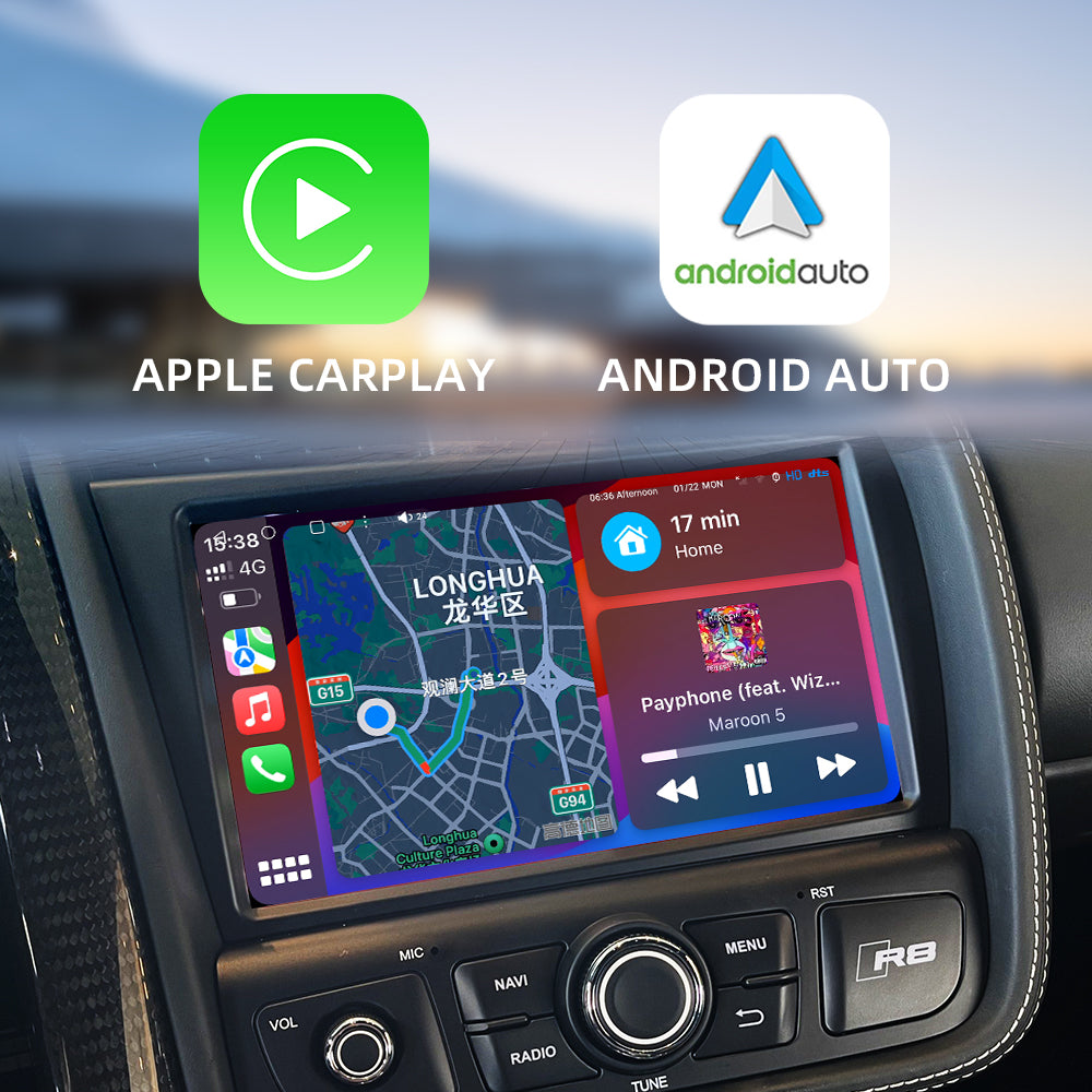 Audi R8 V8 V10 Gen1 2007-2015 New Android 13 Head Unit Touch Screen with CarPlay
