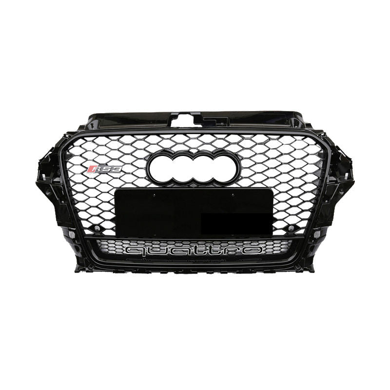 Audi A3 S3 8V 2013-2016 RS3 Quattro Style Hex Mesh Front Grille