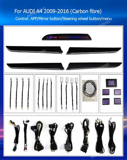 Audi A4 B8 2009-2016 Dynamic Ambient Lighting & Carbon Fiber Kit