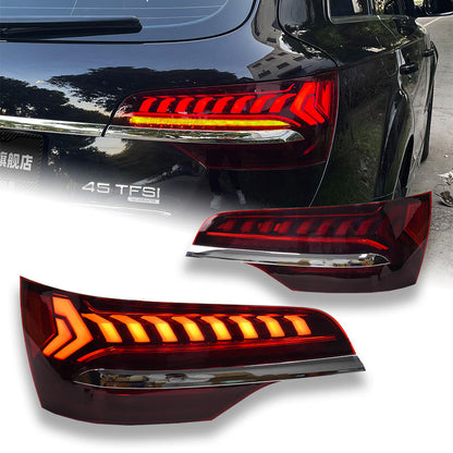 Car Lights for Audi Q7 LED Tail Light 2007-2016 Dynamic Signal Animation Rear Trunk Stop Brake 12V Automotive Accessories