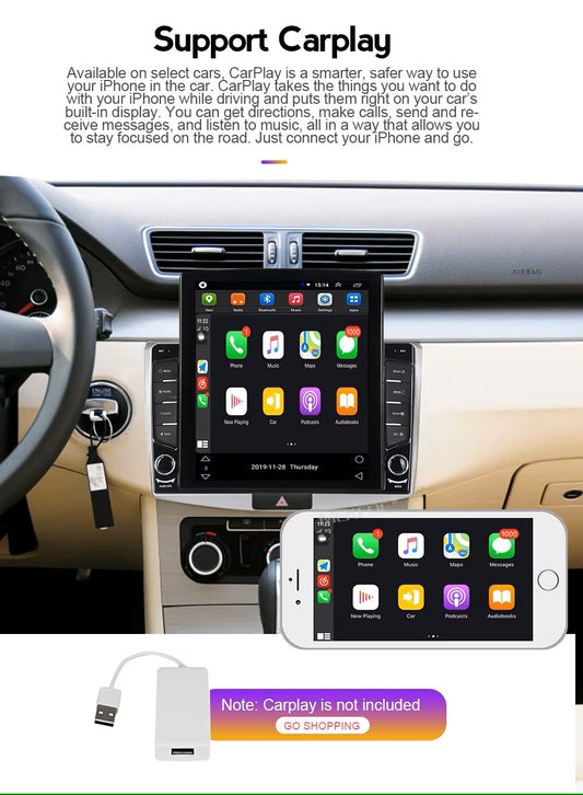Audi A4 TT 2002-2006 OEM Upgrade CarPlay Android Touchscreen with 2GB RAM & 32GB ROMM