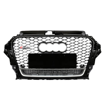 Audi A3 S3 8V 2013-2016 RS3 Quattro Style Hex Mesh Front Grille
