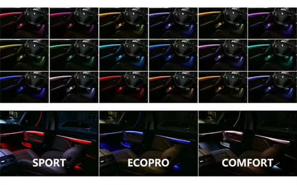 Audi A4 B8 2009-2016 Dynamic Ambient Lighting & Carbon Fiber Kit