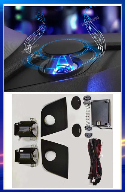 AudiGear Powered Telescopic Hidden Car Audio Front Tweeters with Ambient Light for Audi A4 B8 B9 S4 A6 C7 S6 A7 S7 A5 S5 Q5 Q7 A8 models