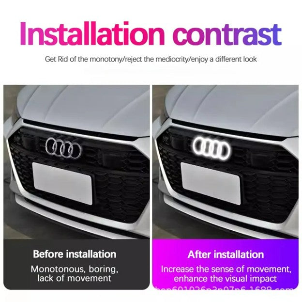 Animated LED Front Audi Grille Rings Light