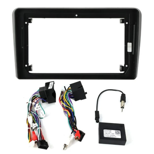 Audi OEM to Aftermarket Radio Installation Frame Kit with Wire Harness