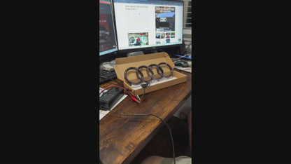 Animated LED Front Audi Grille Rings Light