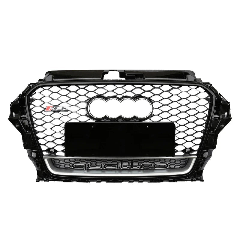 Audi A3 S3 8V 2013-2016 RS3 Quattro Style Hex Mesh Front Grille