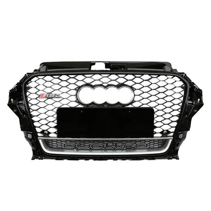 Audi A3 S3 8V 2013-2016 RS3 Quattro Style Hex Mesh Front Grille