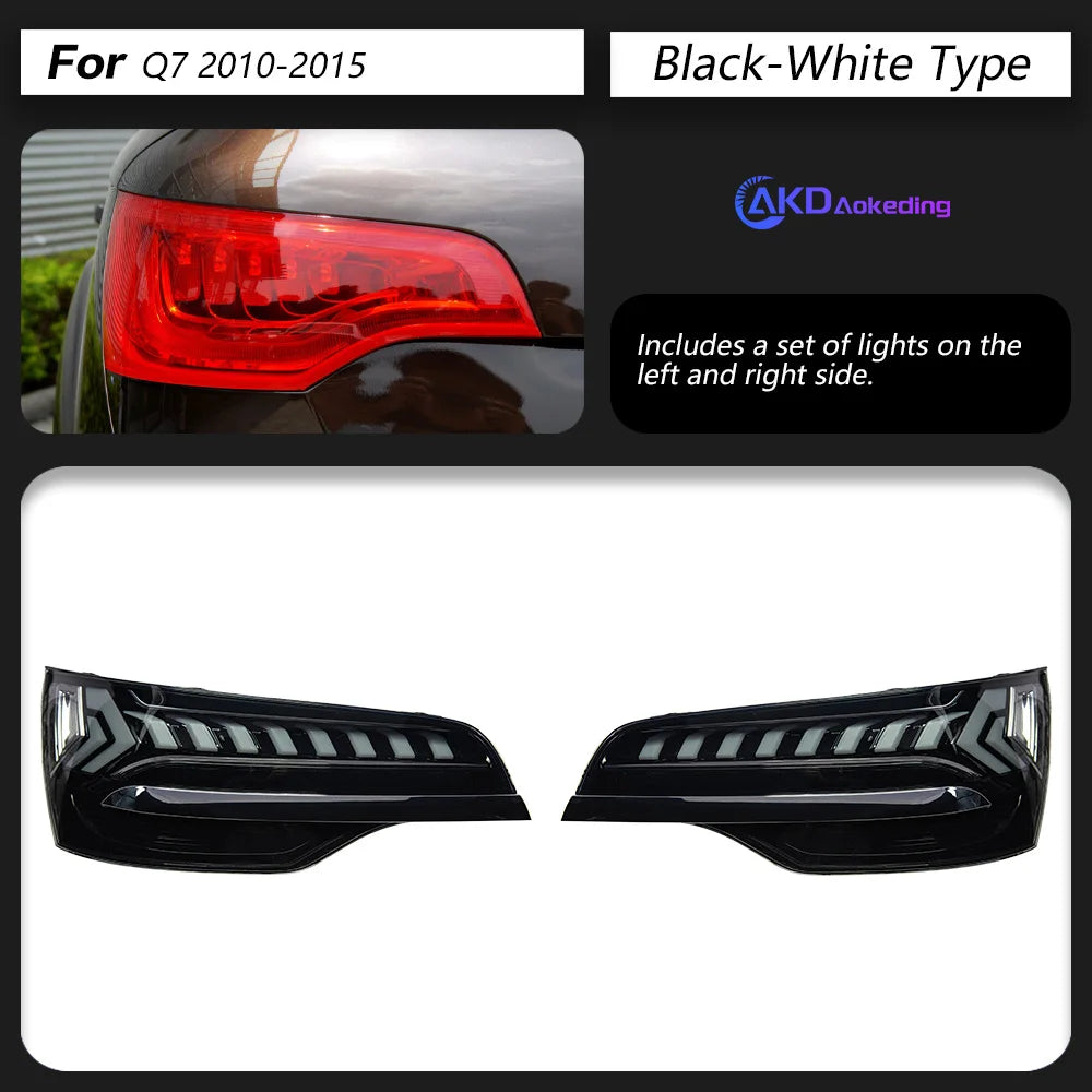 Car Lights for Audi Q7 LED Tail Light 2007-2016 Dynamic Signal Animation Rear Trunk Stop Brake 12V Automotive Accessories